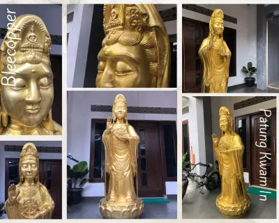 Pengrajin Patung Kwam Im Bahan Logam Kuningan Terbaik