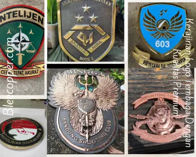 Kerajinan Logo Tembaga Dengan Kualitas Premium
