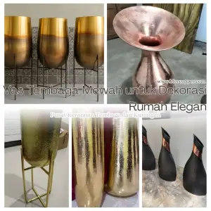 Vas Tembaga Mewah untuk Dekorasi Rumah Elegan