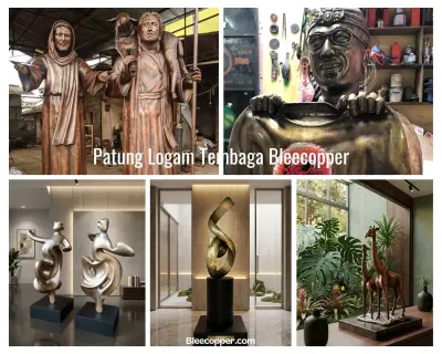 Kerajinan Patung Logam Tembaga Kuningan Berkualitas Tinggi & Custom
