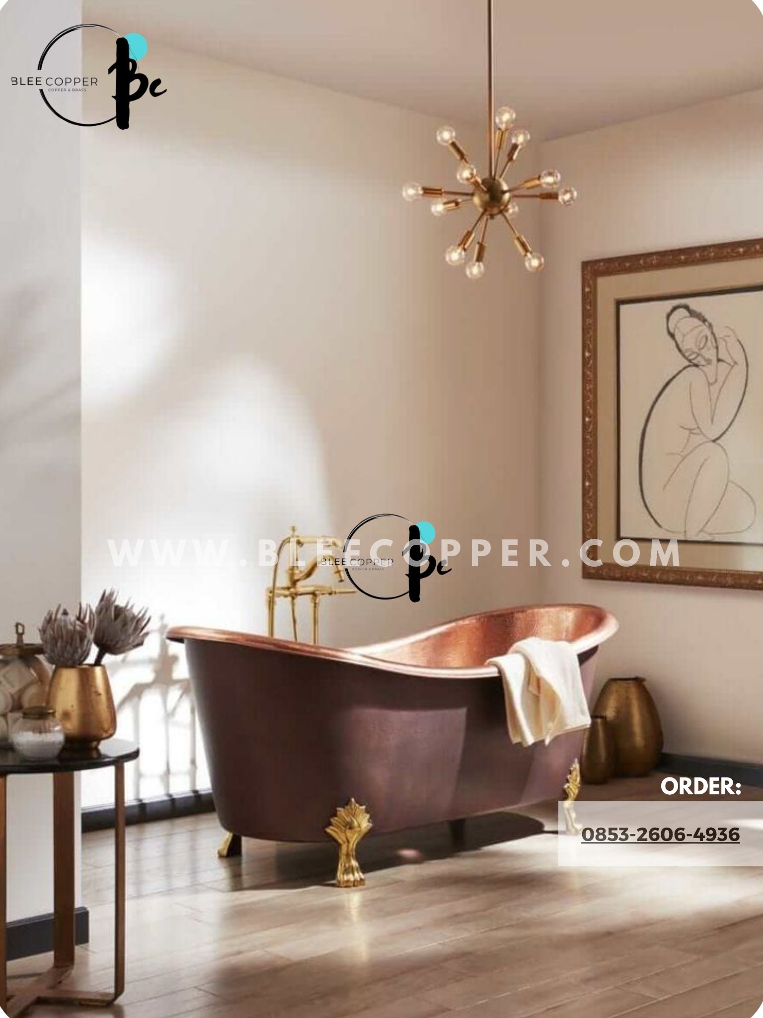 Bathtub Tembaga Kuningan