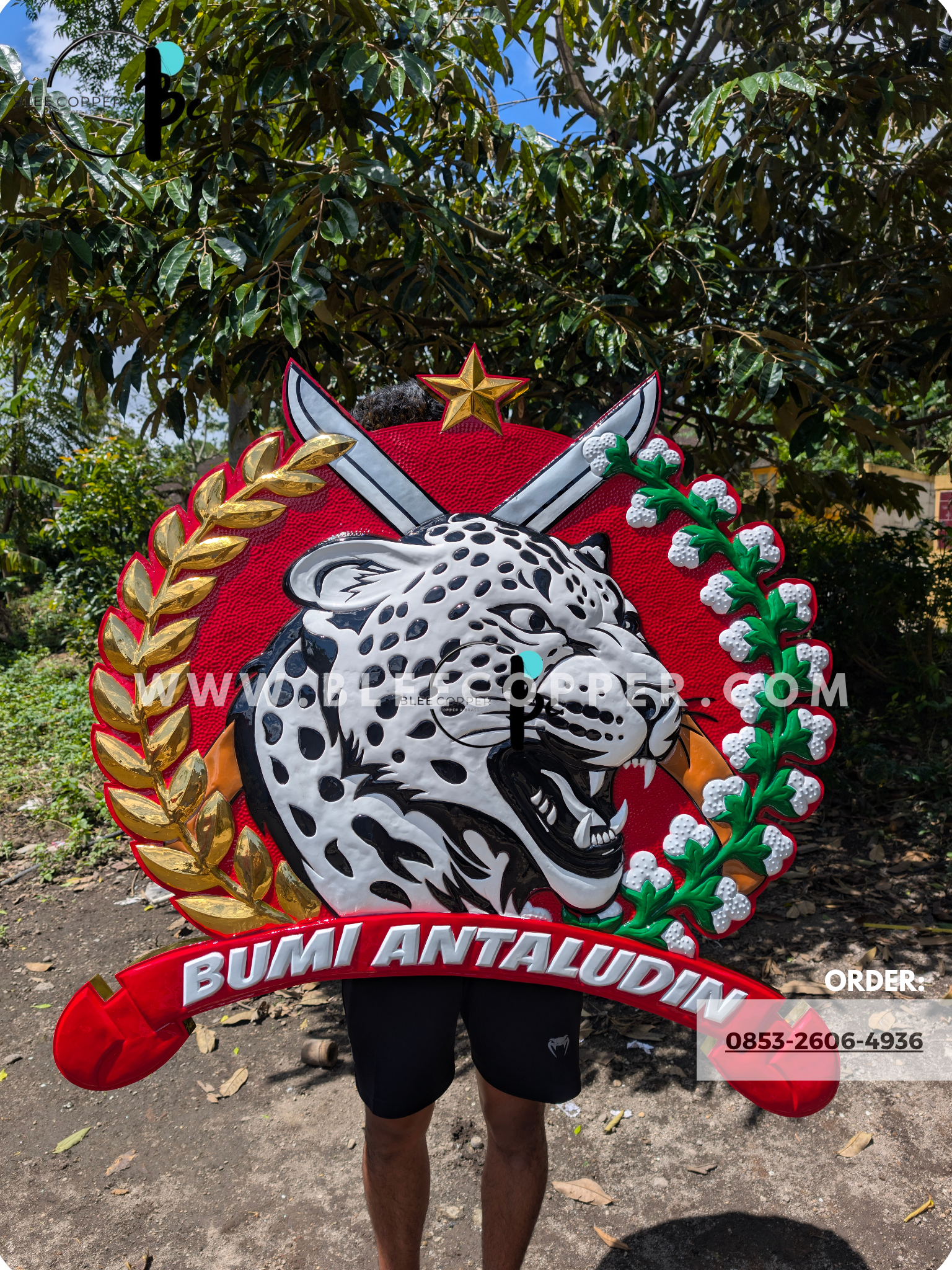 Kerajinan Logo Tembaga