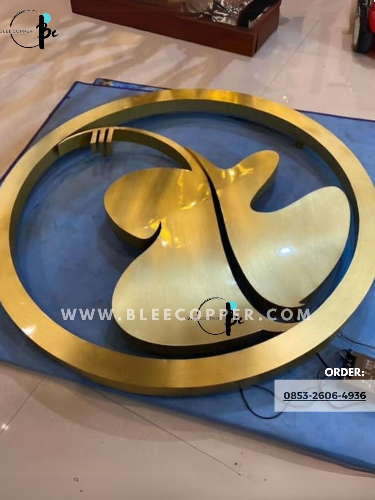 Kerajinan Logo Custom Kuningan Kerajinan Logo Custom Kuningan