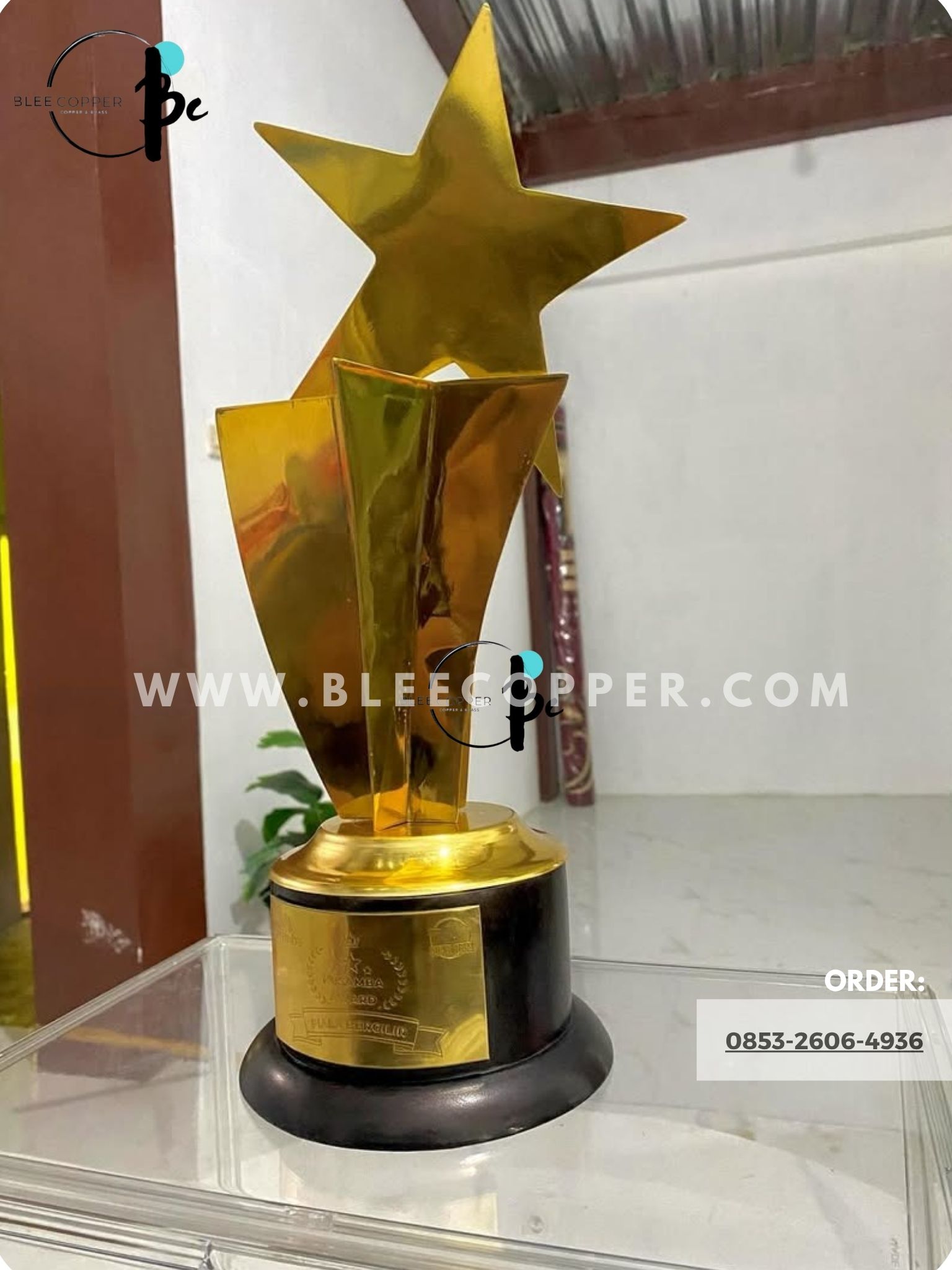 Trophy Kuningan Tembaga Custom