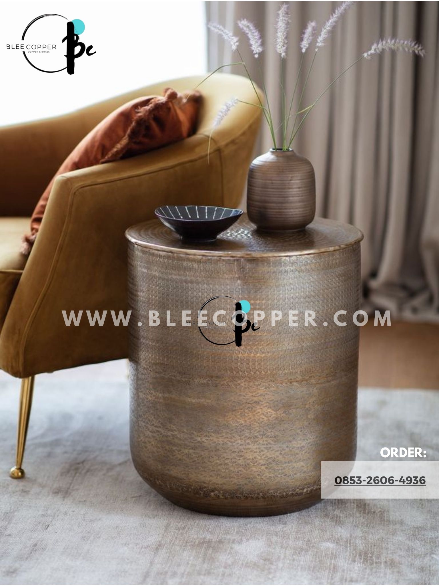 Side Table Tembaga