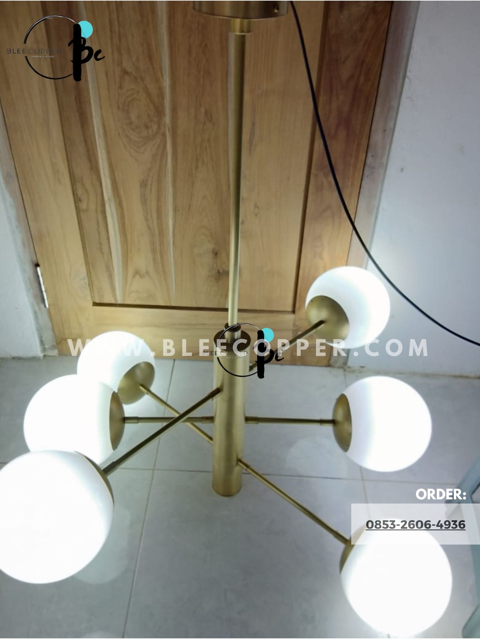 Lampu gantung minimalis kuningan Lampu gantung minimalis kuningan
