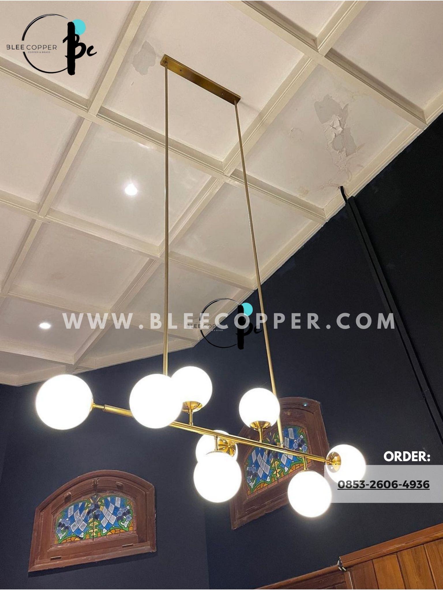 Lampu gantung modern minimalis tembaga Lampu gantung modern minimalis tembaga