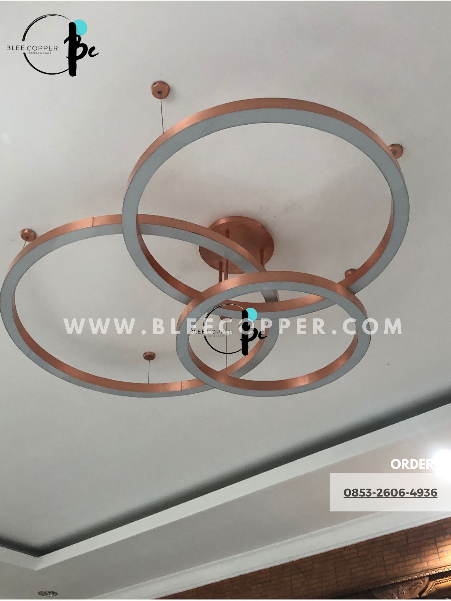 lampu gantung ring tembaga lampu gantung ring tembaga