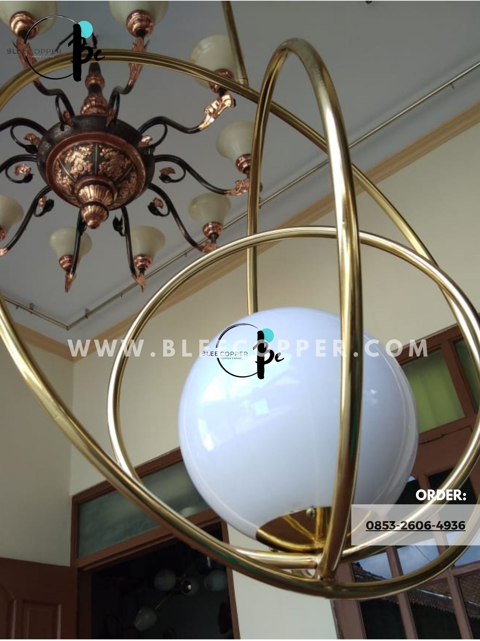 Lampu minimalis kuningan Lampu minimalis kuningan