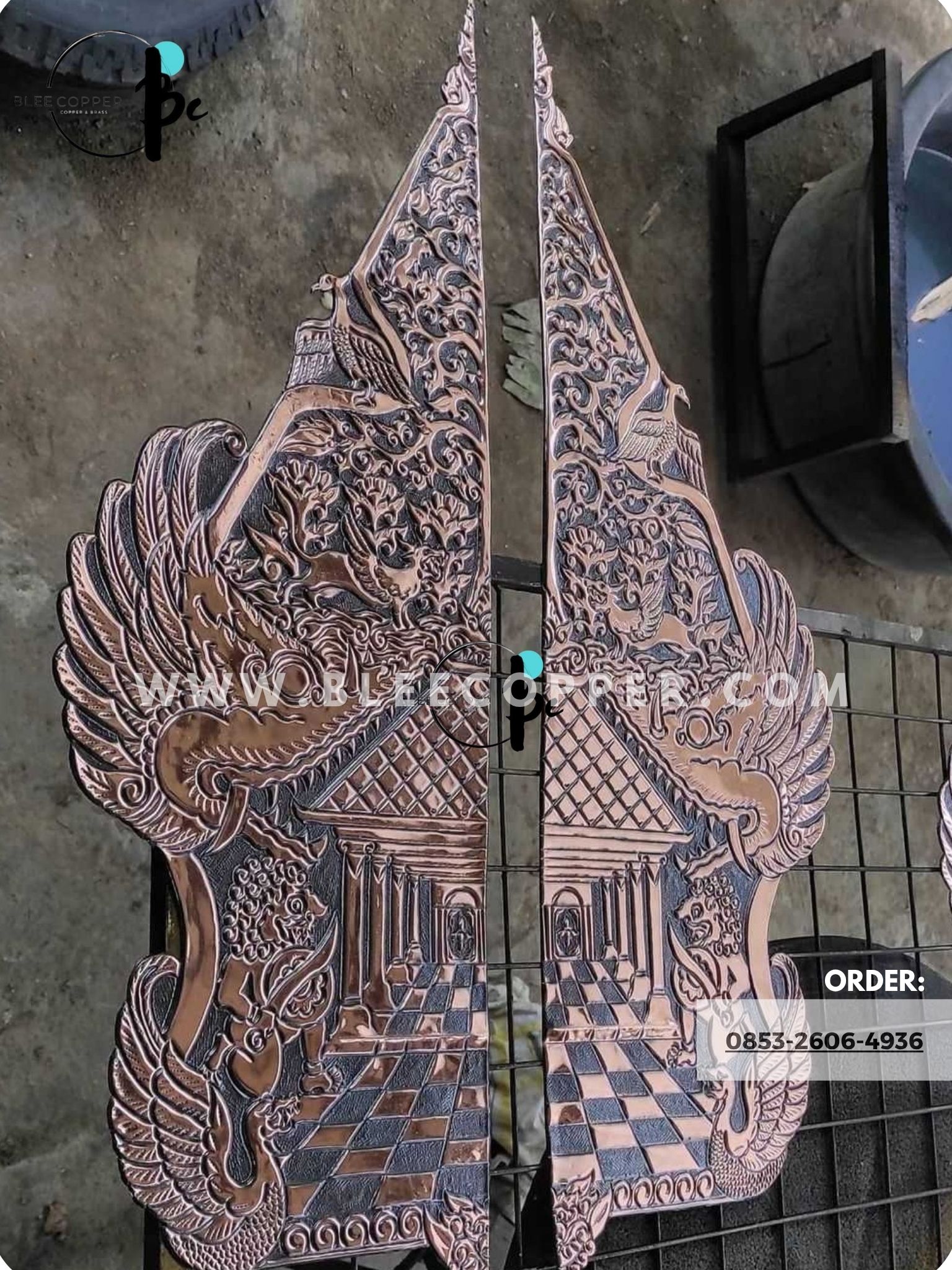 Handle Pintu Gunungan Wayang Tembaga