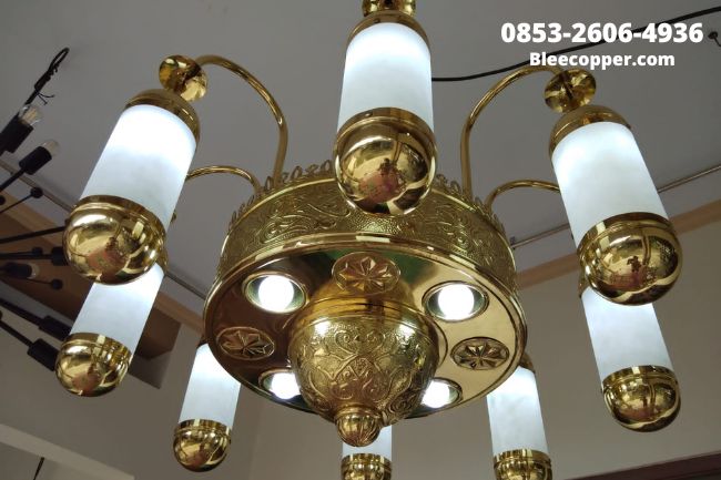 Lampu Nabawi Kuningan Minimalis