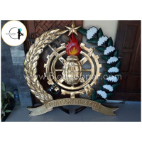 Logo Korps Peralatan TNI Bahan Logam Kuningan