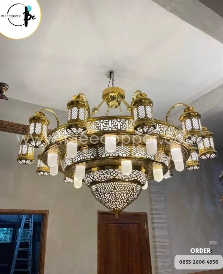 Produk Kerajinan Logam I Lampu Gantung Kuningan
