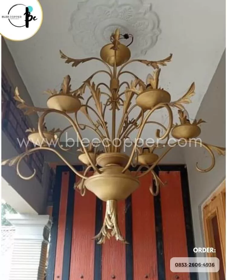 Lampu Gantung Kuningan Kuno