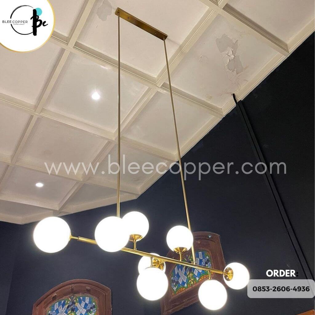 Lampu Gantung Kuningan Minimalis