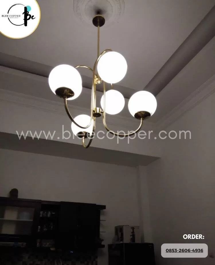 Lampu Gantung Kuningan