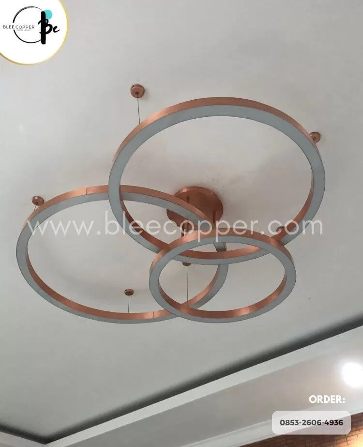 Lampu Gantung Ring Tembaga