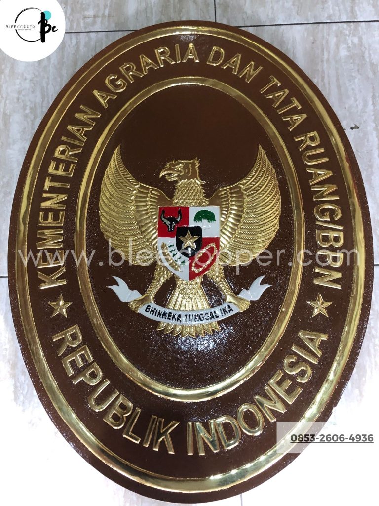 Logo Kementerian Agraria dan Tata Ruang Tembaga
