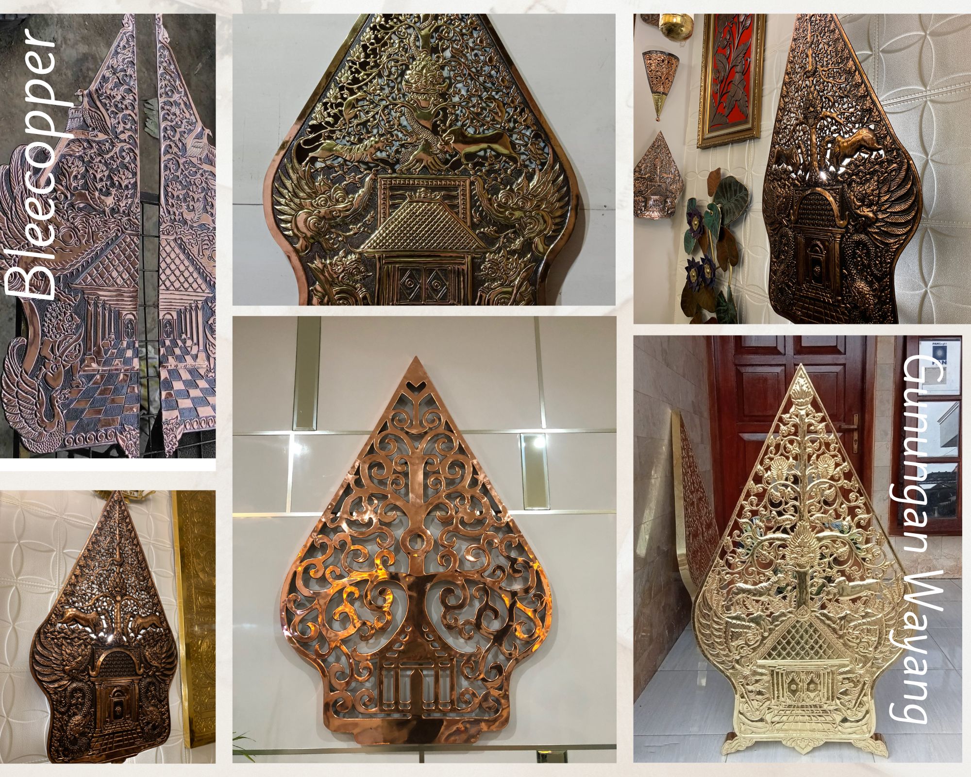 Gunungan Wayang Tembaga