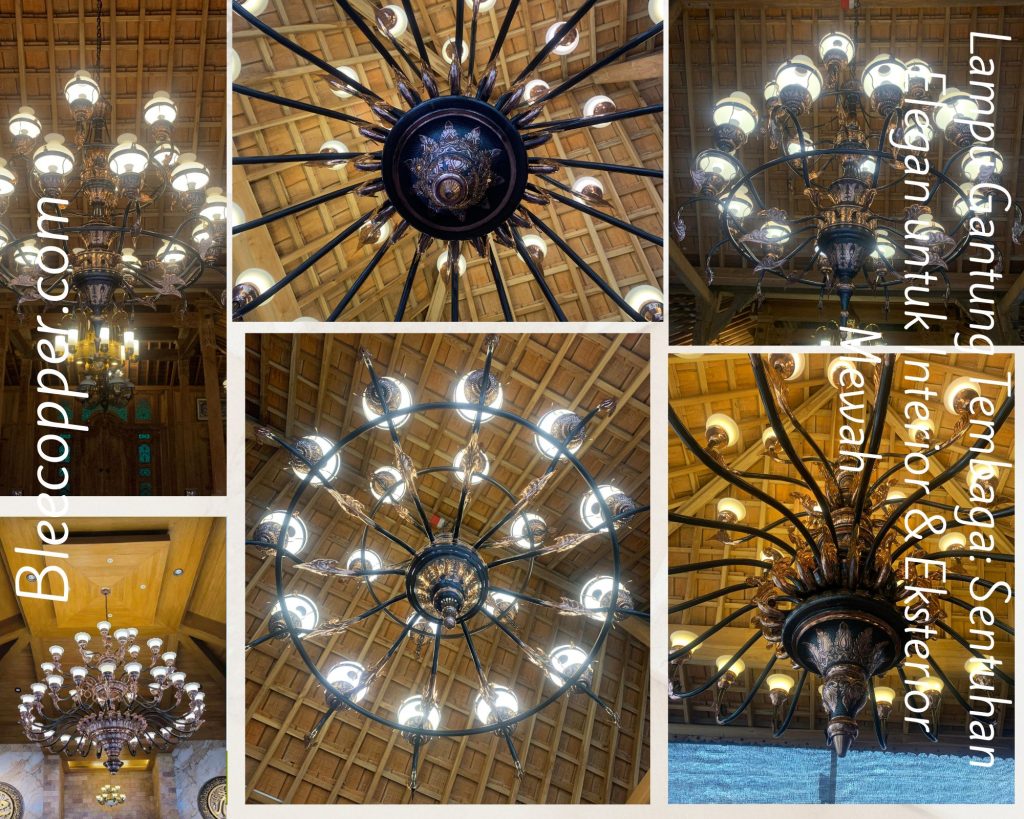 Lampu Gantung Tembaga Sentuhan Elegan untuk Interior & Eksterior Mewah