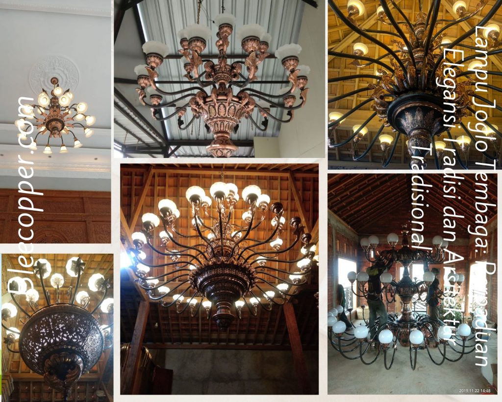 Lampu Joglo Tembaga Perpaduan Elegansi Tradisi dan Arsitektur Tradisional