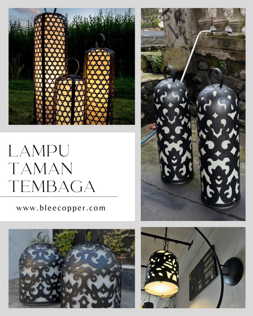 Lampu Taman Tembaga Sentuhan Elegan Luar Ruangan